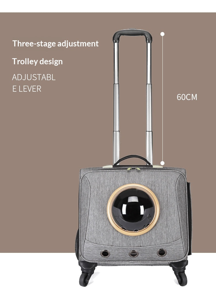 Wheeled Pet Travel Carrier