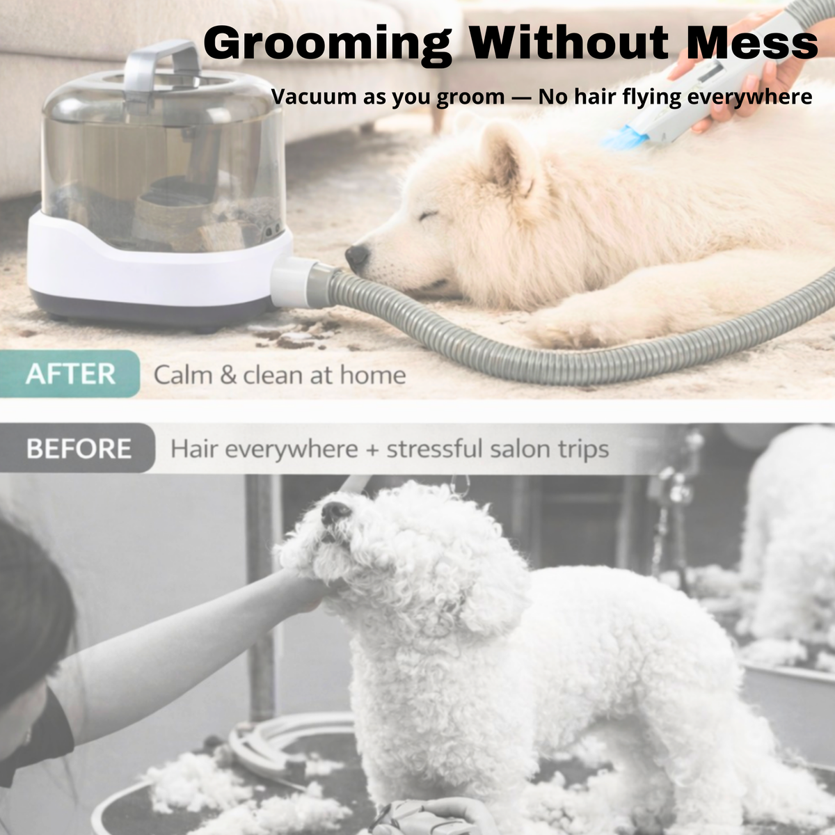 CalmCare™ Cordless Vacuum Grooming Kit