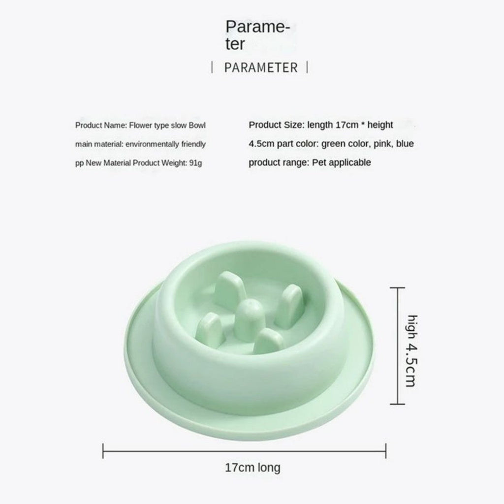 Slow-Feeder Dog Bowl