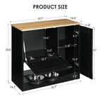 Elevated Feeding Station with Storage – Black