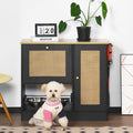 Elevated Feeding Station with Storage – Black