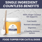 Organic Virgin Coconut Oil for Dogs & Cats
