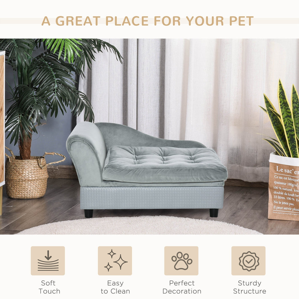 PawHut Luxury Dog Bed with Hidden Storage