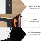 Elevated Feeding Station with Storage – Black