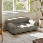 Marcel Upholstered Pet Bed – Uptown Gray Velvet