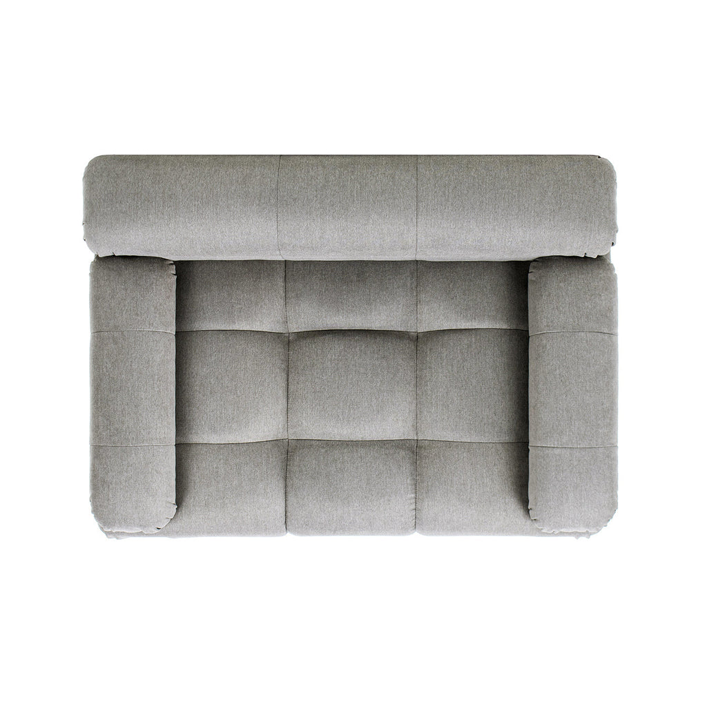Marcel Upholstered Pet Bed – Uptown Gray Velvet