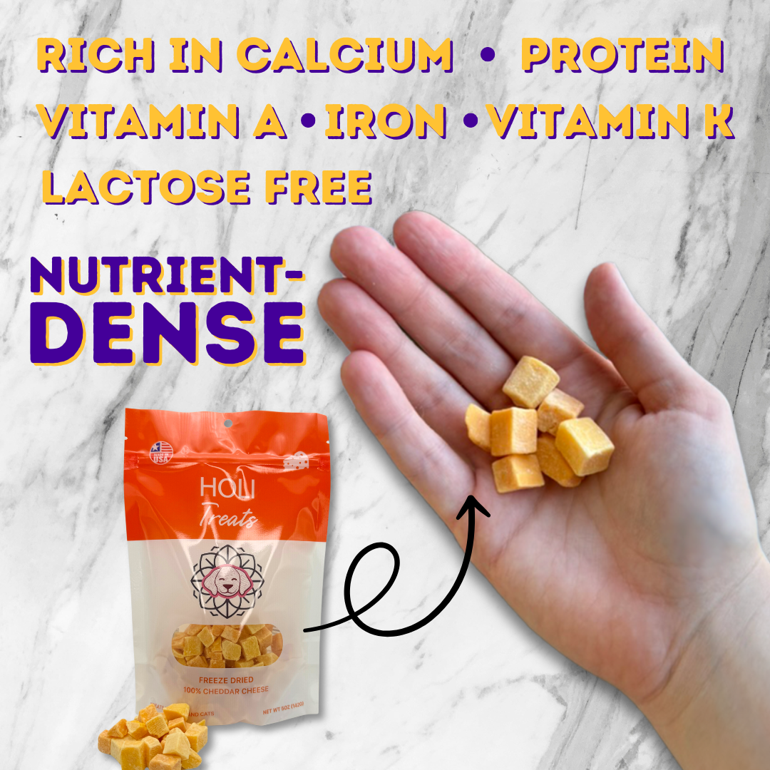 Freeze-Dried Cheddar Cheese Dog Treats