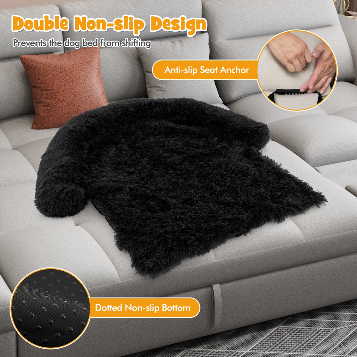 Plush Calming Dog Couch Bed