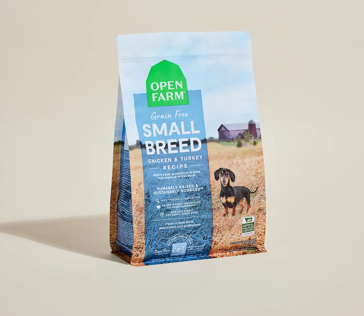 Open Farm Small Breed Grain-Free Chicken & Turkey Dry Dog Food – 4 lb