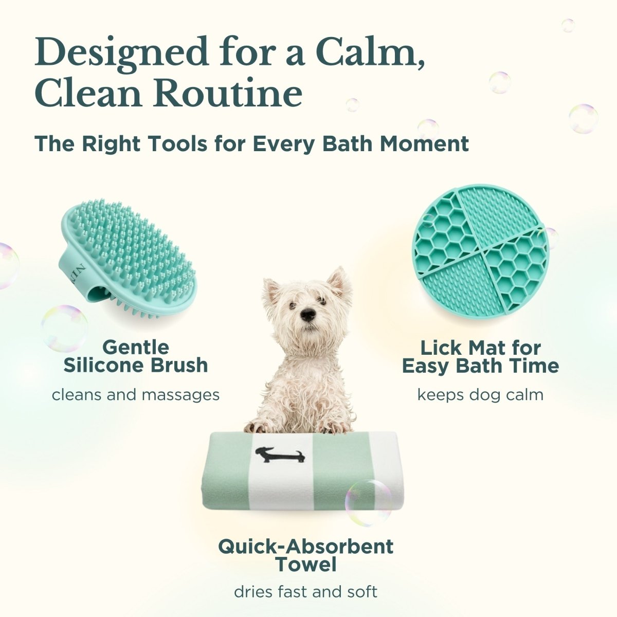 Dog Bath & Grooming Kit