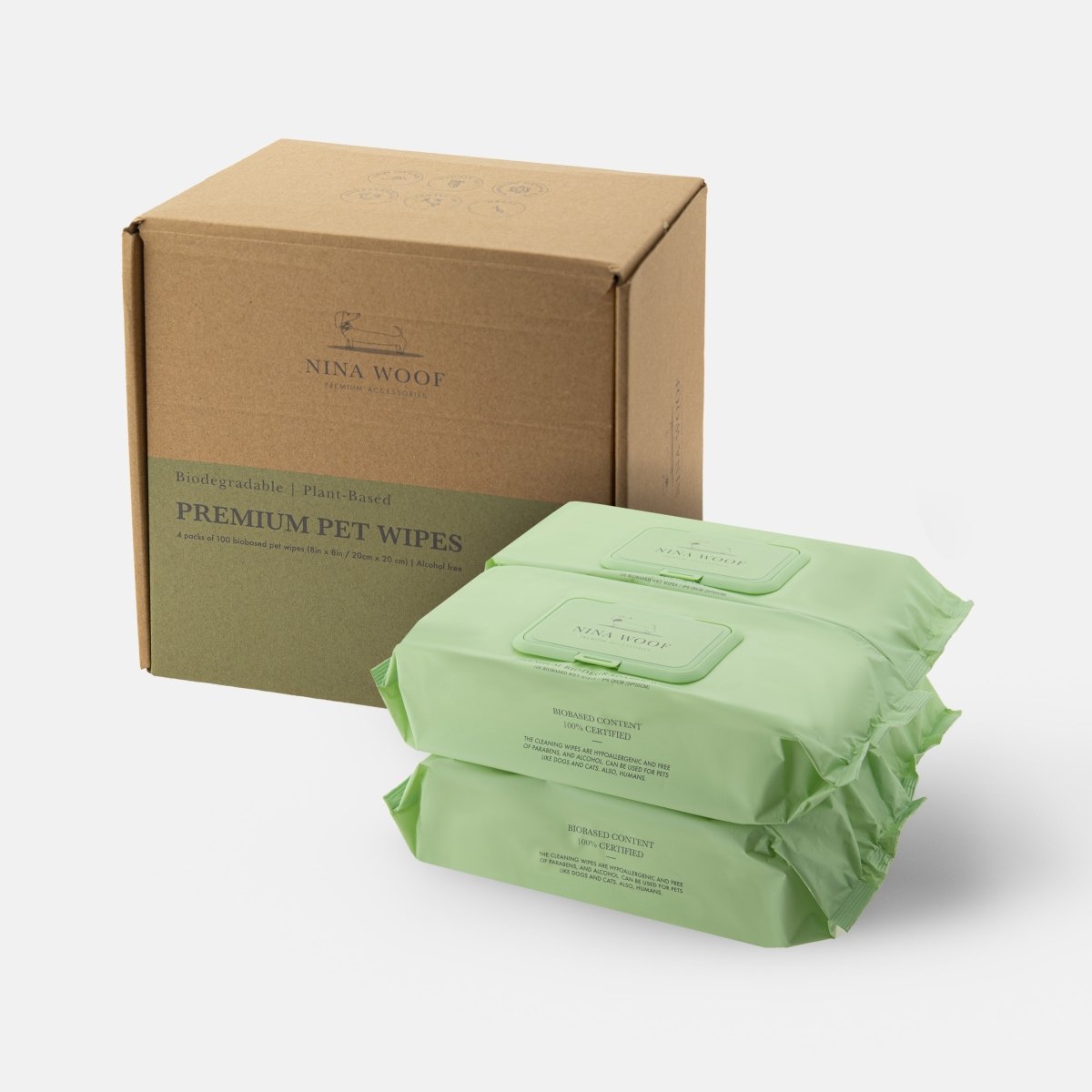 Plant-Based Biodegradable Grooming Wipes