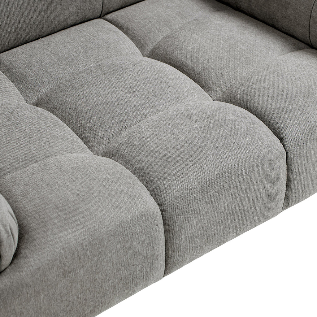 Marcel Upholstered Pet Bed – Uptown Gray Velvet