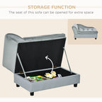 PawHut Luxury Dog Bed with Hidden Storage