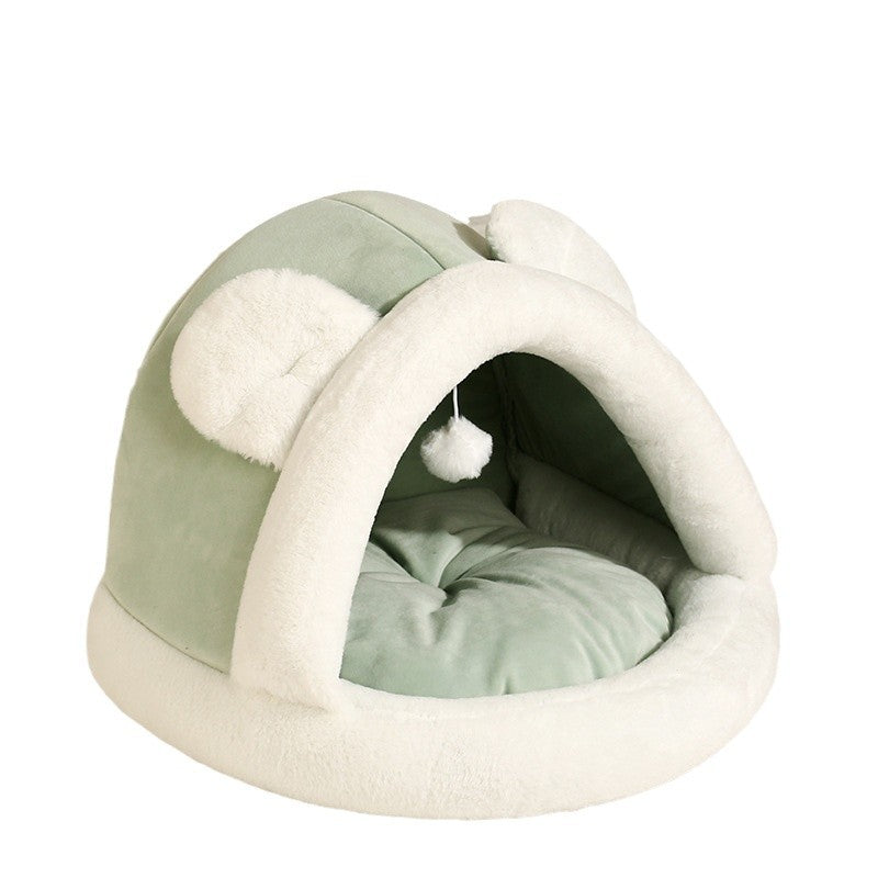 Self-Warming Pet Cave Bed