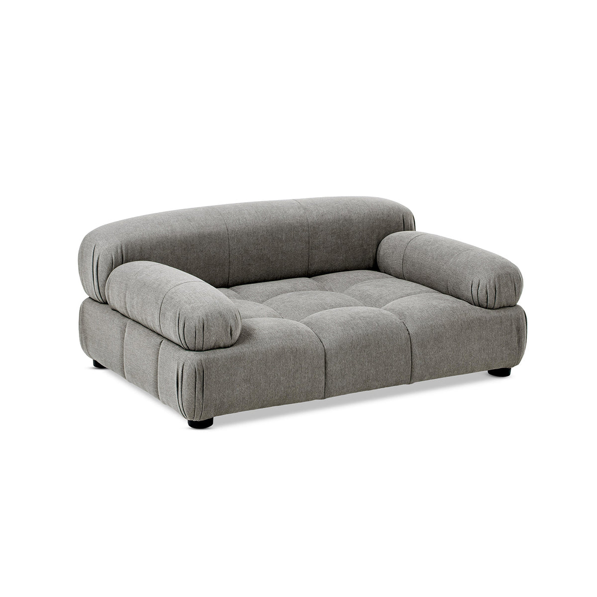 Marcel Upholstered Pet Bed – Uptown Gray Velvet
