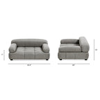 Marcel Upholstered Pet Bed – Uptown Gray Velvet