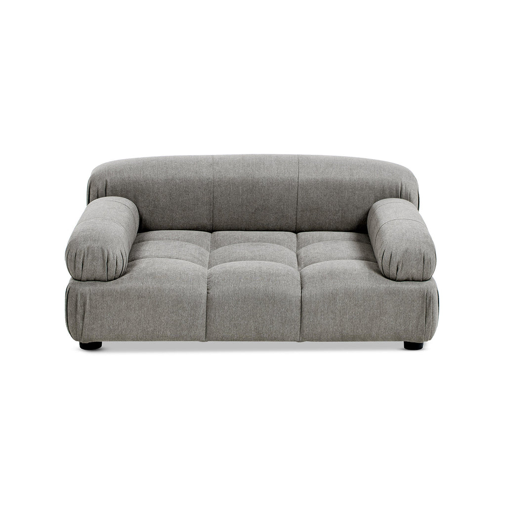 Marcel Upholstered Pet Bed – Uptown Gray Velvet