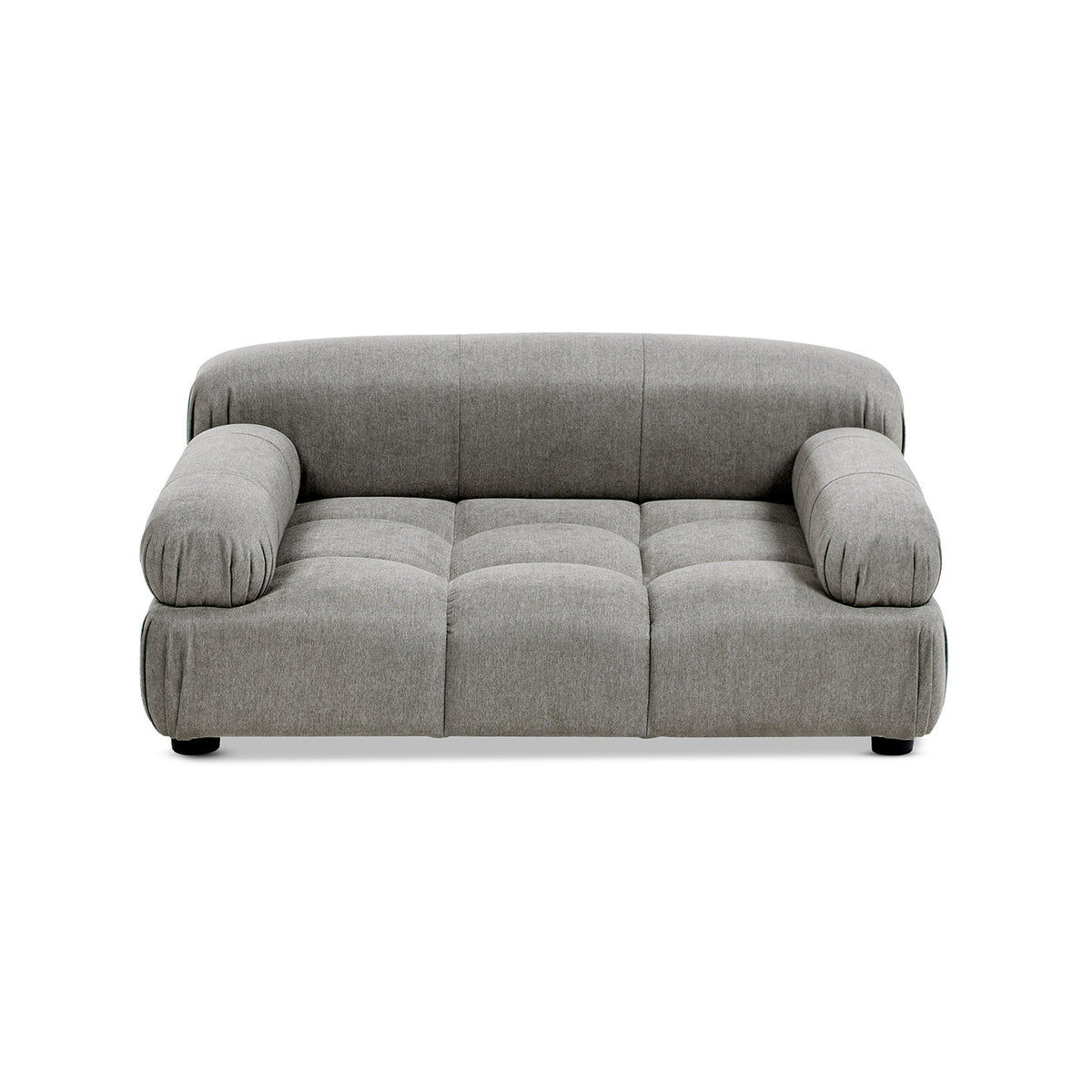 Marcel Upholstered Pet Bed – Uptown Gray Velvet