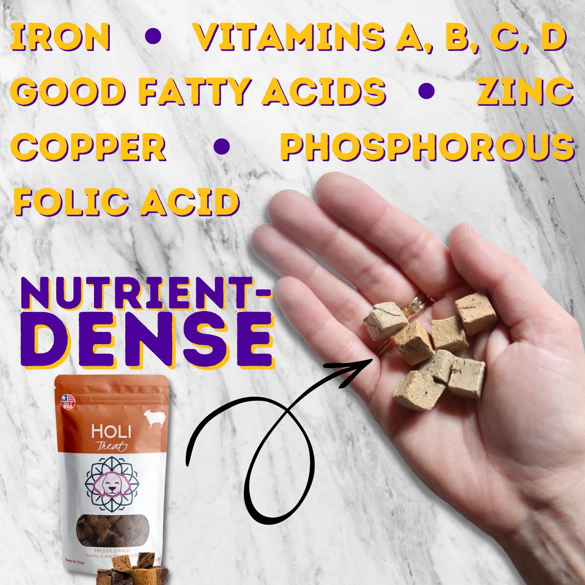 Freeze-Dried Lamb Liver Dog Treats