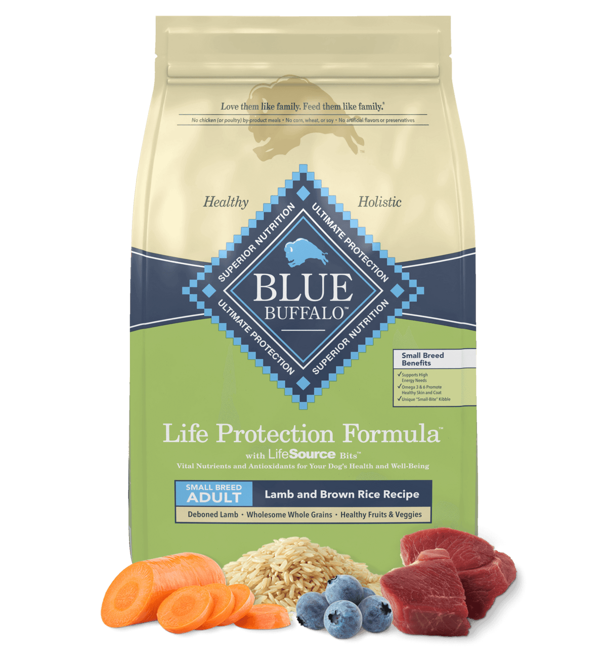 Blue Buffalo Small Breed Lamb & Brown Rice Dry Dog Food