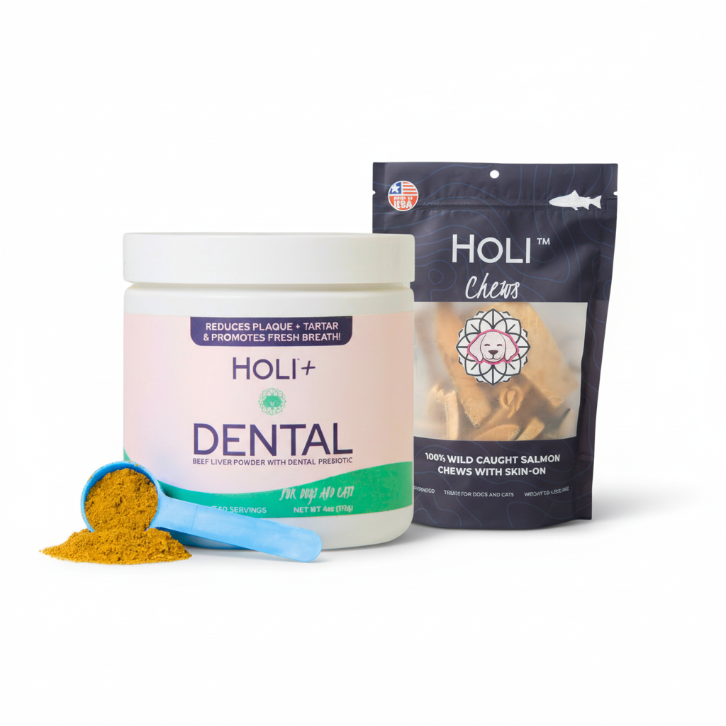 Dental Health Bundle — Topper + Salmon Skin Chews