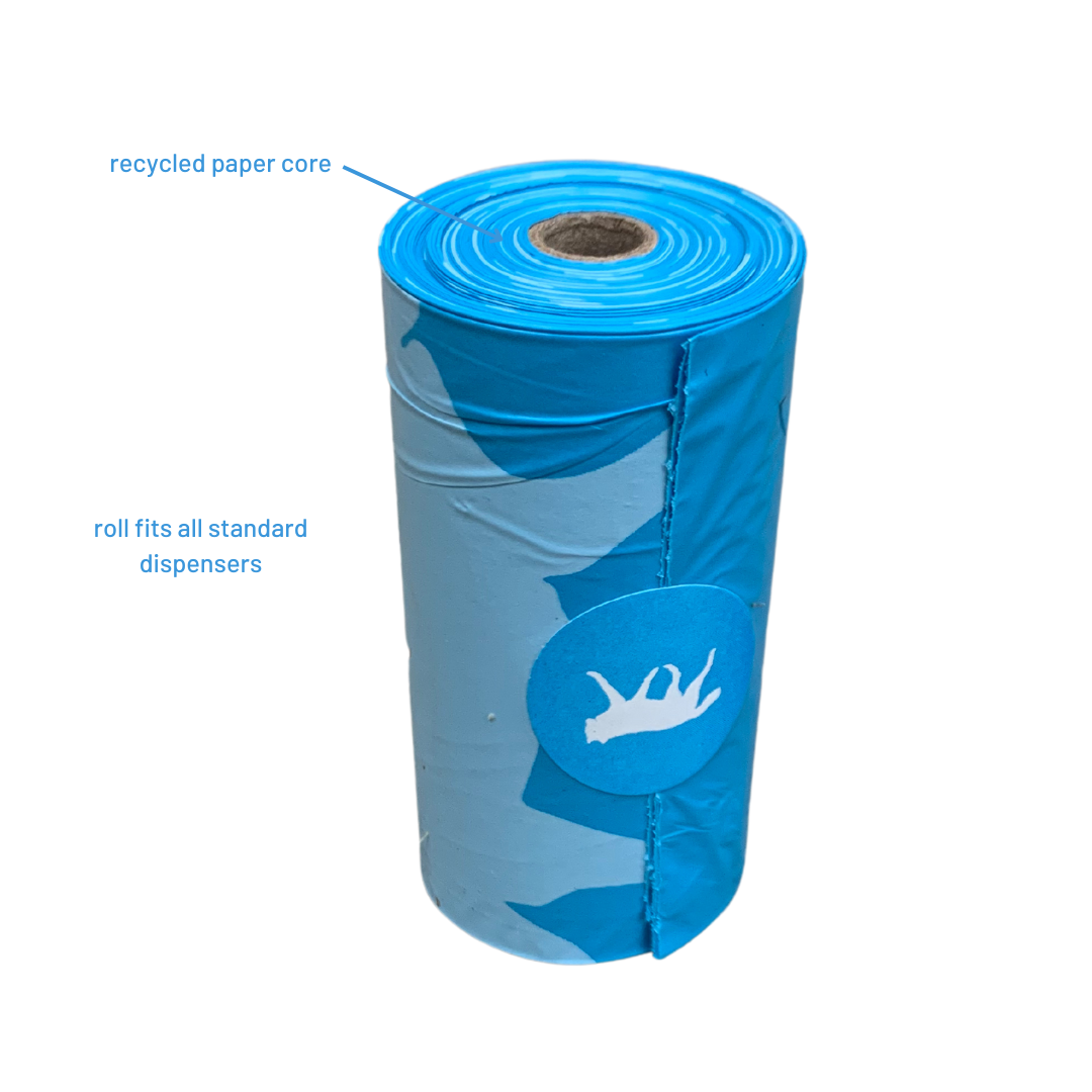 Bio-Based Waste Bags + Bamboo Dispenser