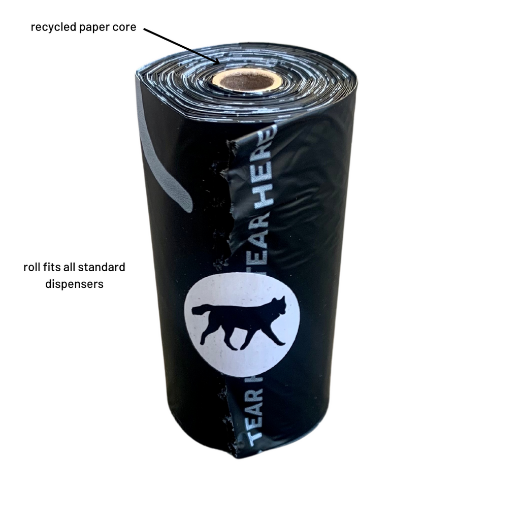 Compostable Waste Bags + Bamboo Dispenser
