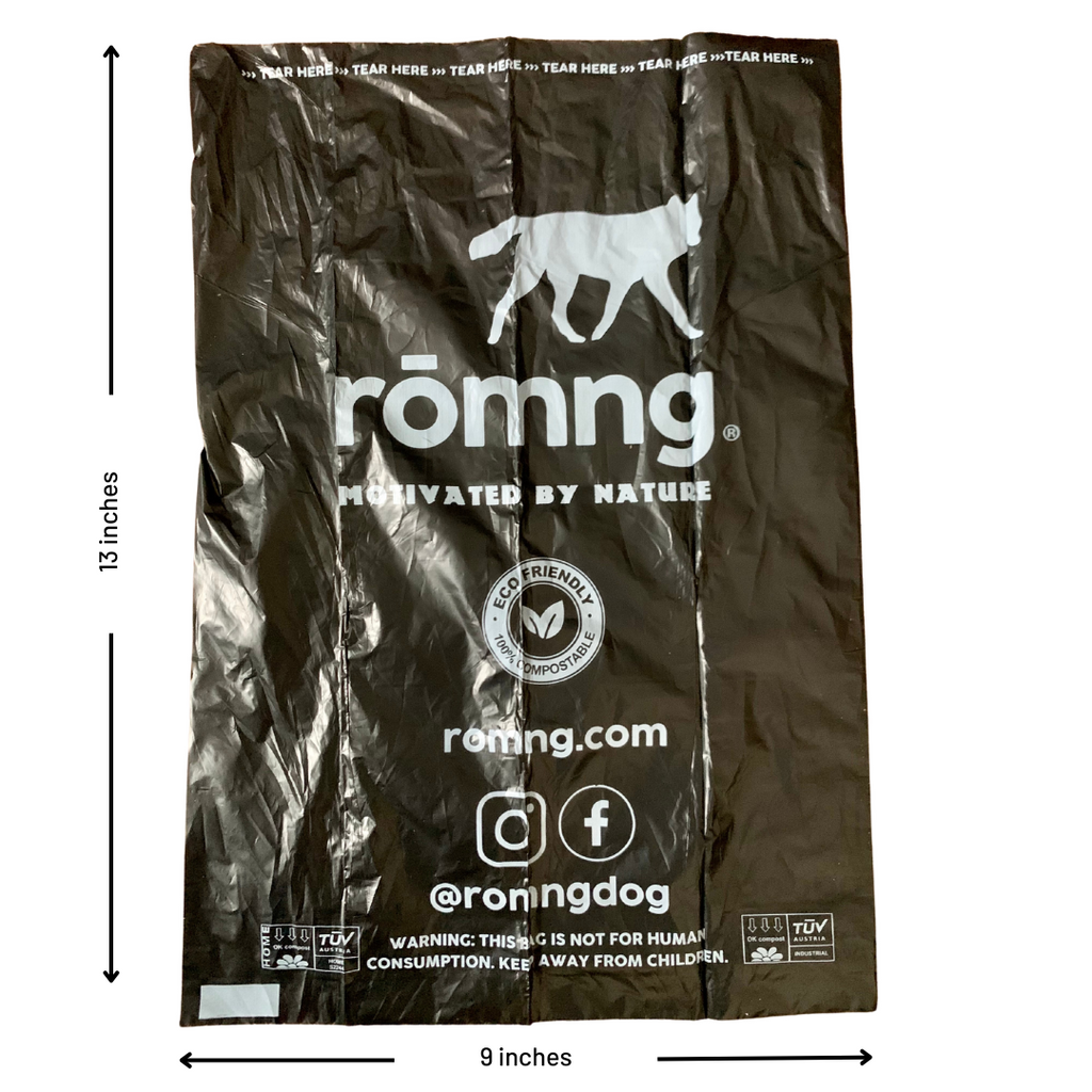 Compostable Waste Bags + Bamboo Dispenser