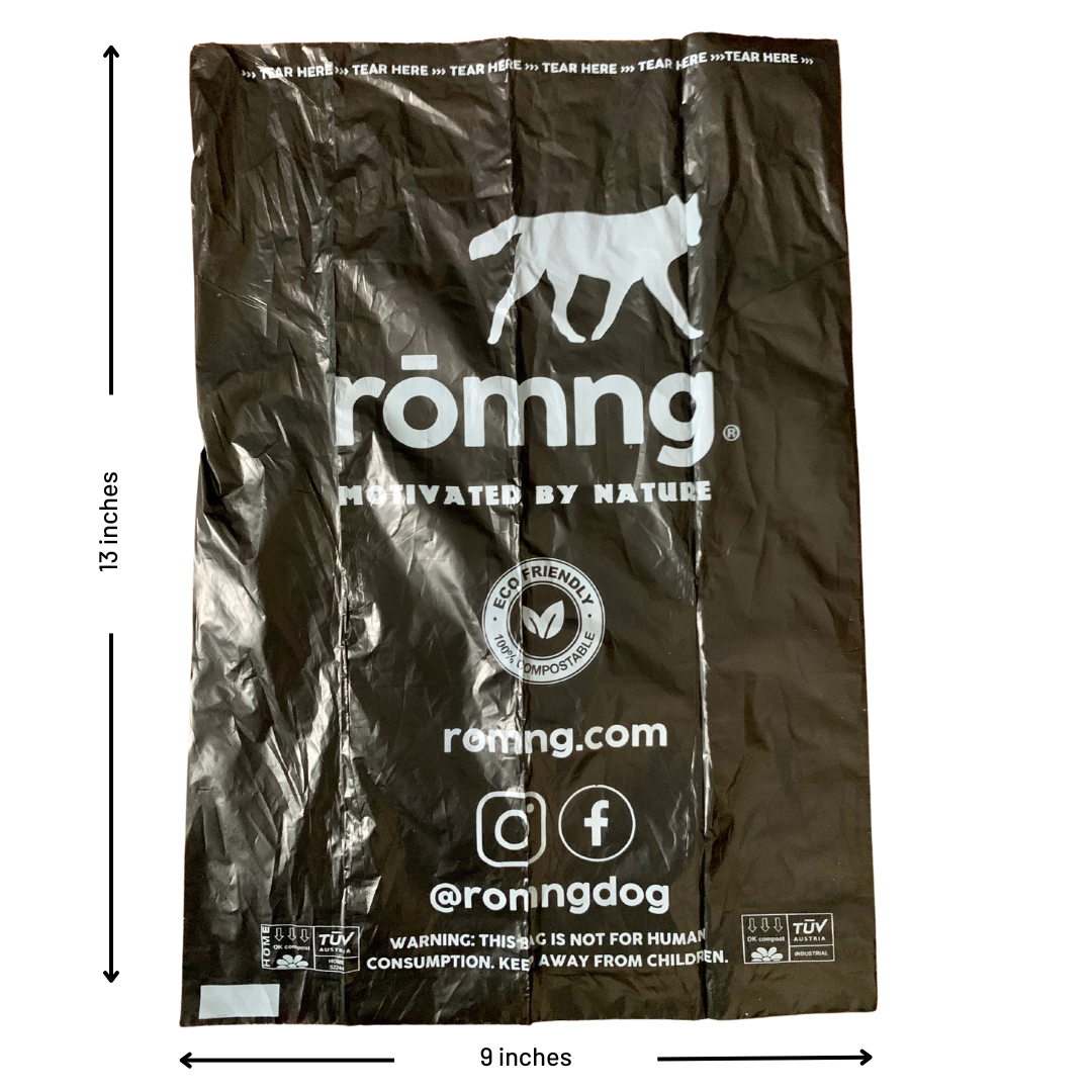 Compostable Waste Bags + Bamboo Dispenser