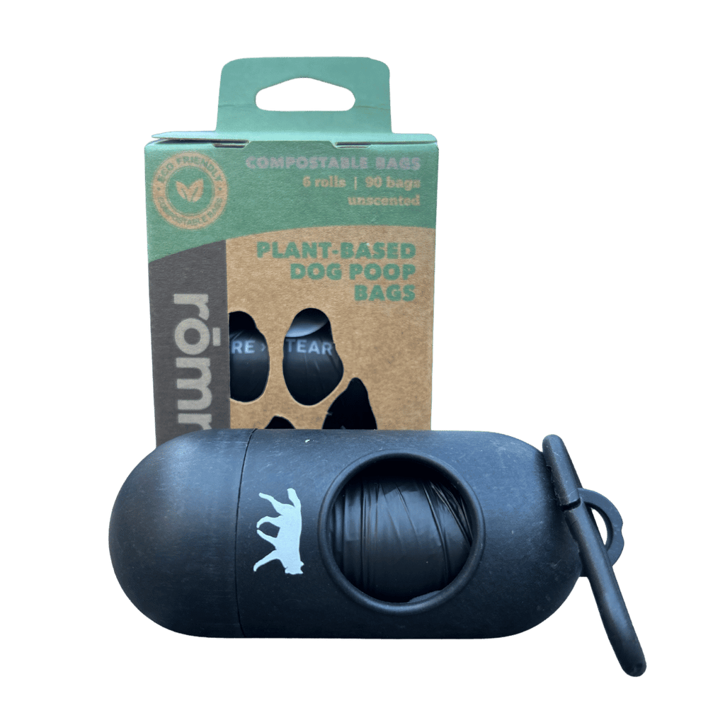 Compostable Waste Bags + Bamboo Dispenser