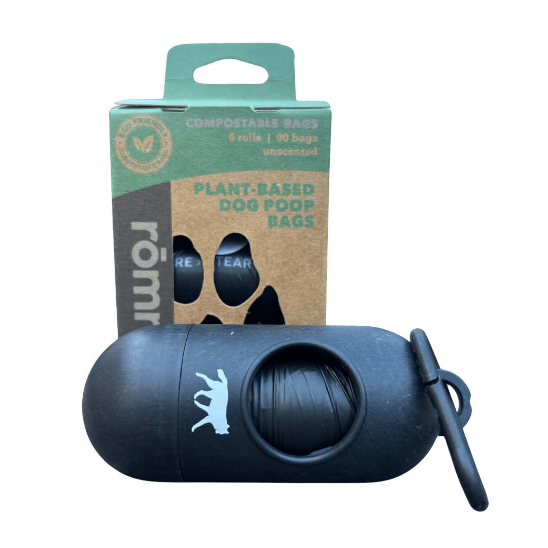 Compostable Waste Bags + Bamboo Dispenser