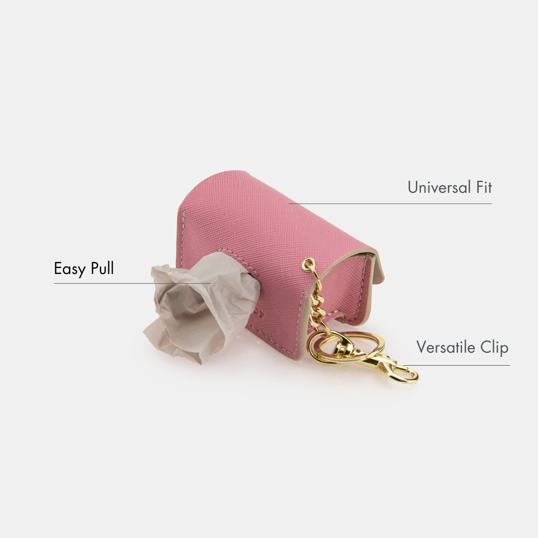 Vegan Leather Waste Bag Holder