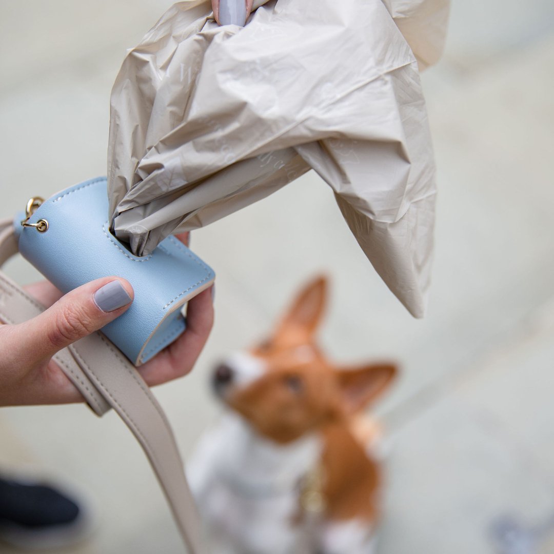 Vegan Leather Waste Bag Holder