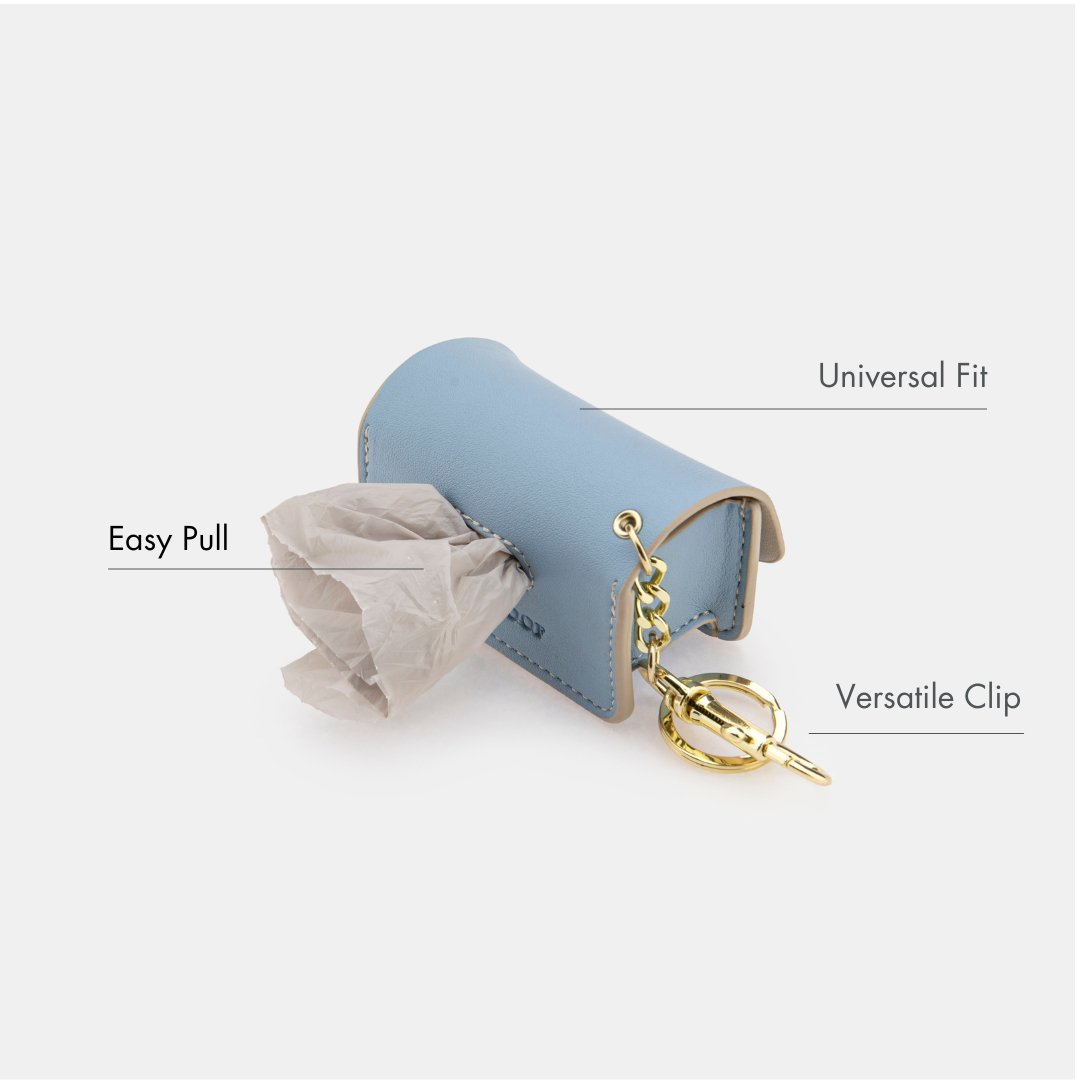 Vegan Leather Waste Bag Holder